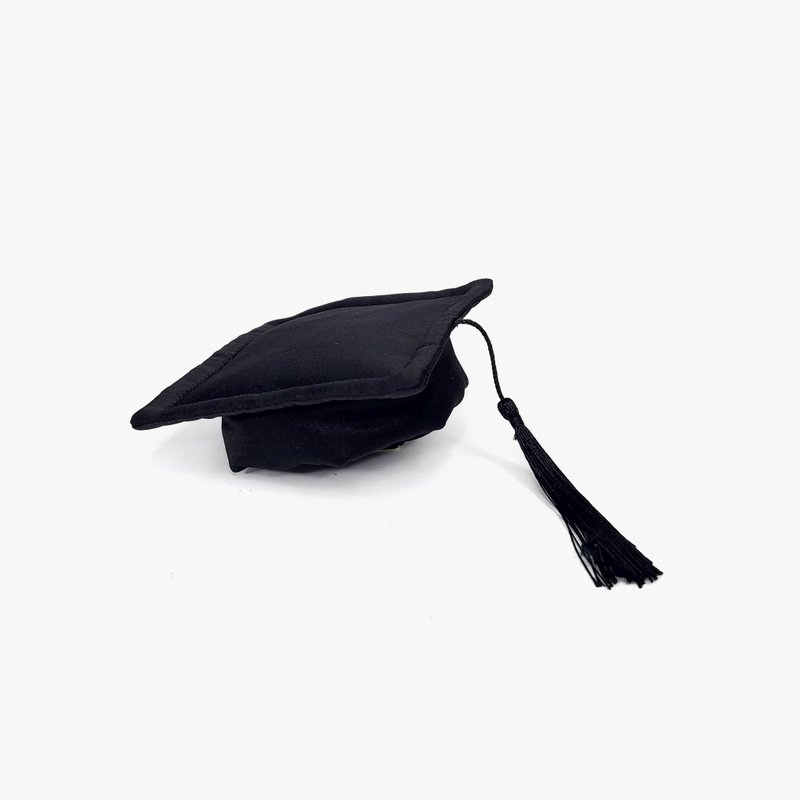 【Momoji】 寵物帽 - Baccalaureate Regalia Cap - 寵物衣服 - 聚酯纖維 黑色