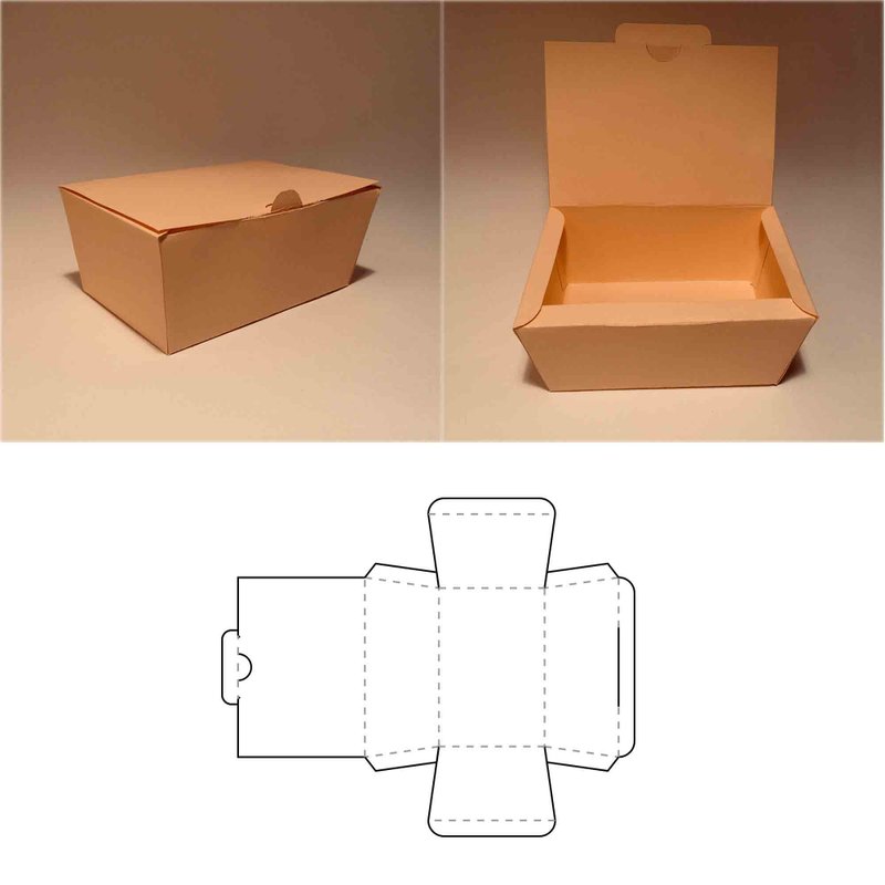 Takeout container template, take out container, lunch container, snack container - 圖文模板設計 - 其他材質 
