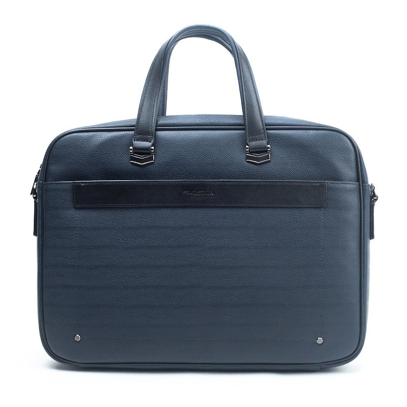 WILD BLUE BRIEFCASE - Briefcases & Doctor Bags - Genuine Leather Blue