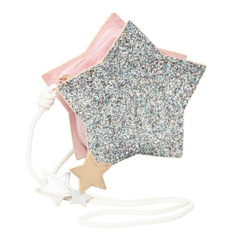 British Mimi & Lula_AW24_Swan Lake-Sparkling Star Style Side Backpack - เครื่องประดับ - เส้นใยสังเคราะห์ 