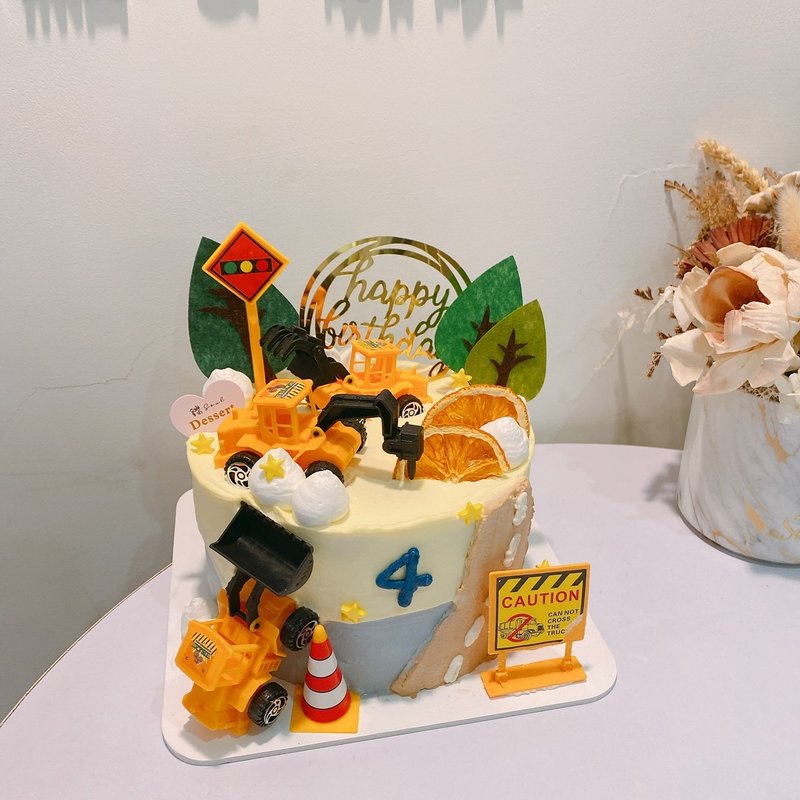 工程車車蛋糕 客製化蛋糕 生日蛋糕 鑠甜點 公仔蛋糕 禮物 紀念日 - 蛋糕/甜點 - 新鮮食材 