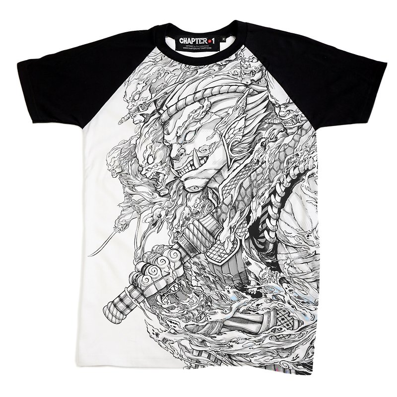 Ravana The ten face giant The king of giant Yami Chapter One T-shirt - T 恤 - 棉．麻 白色