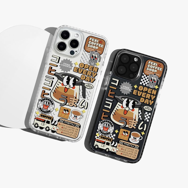 FEXI CASE / Coffee. - Phone Cases - Silicone 