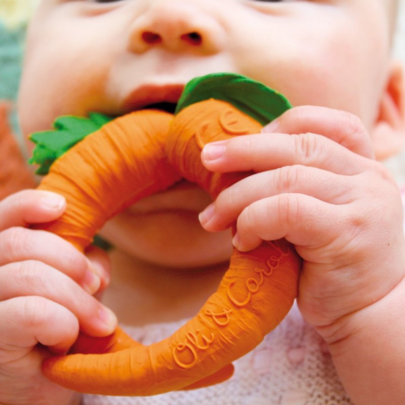 西班牙Oli and Carol 健康蔬果系列-胡蘿蔔 - 嬰幼兒玩具/毛公仔 - 橡膠 