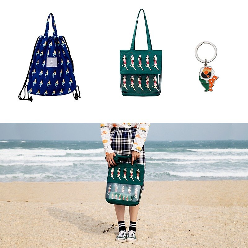 [Each child] does not support random delivery election shall tote shoulder bag + transparent + keychain - Messenger Bags & Sling Bags - Other Materials 
