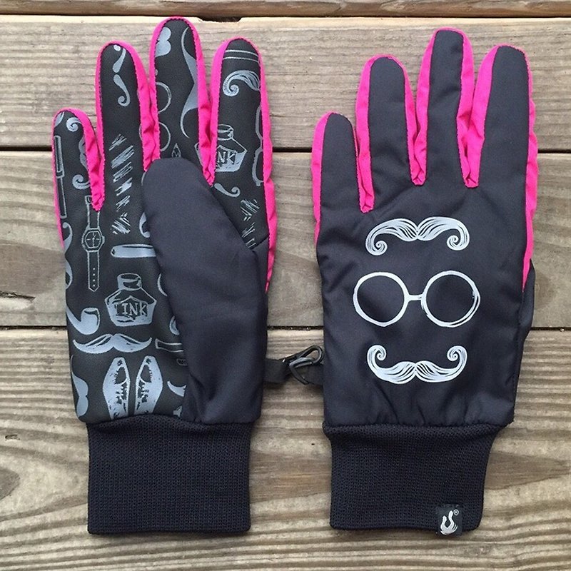 Mr. Beard-Waterproof Gloves-Reflective Series-Spades-S/M - Gloves & Mittens - Polyester 