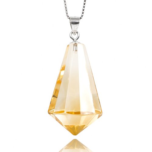 正佳珠寶 Gemsrich Jewelry 【正佳珠寶】黃水晶 極淨靈擺 2.7g 黃水晶吊墜