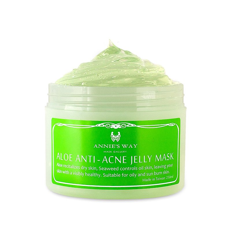 Aloe Anti-Acne Jelly Mask 250ml - Face Masks - Other Materials Green