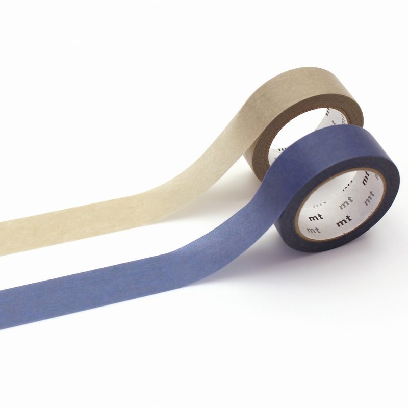 mt Upcycle Tape 咖啡濾紙 再生紙膠帶 / 藍色×粉彩灰(MT02UP06) - 紙膠帶/和紙/PET - 紙 多色