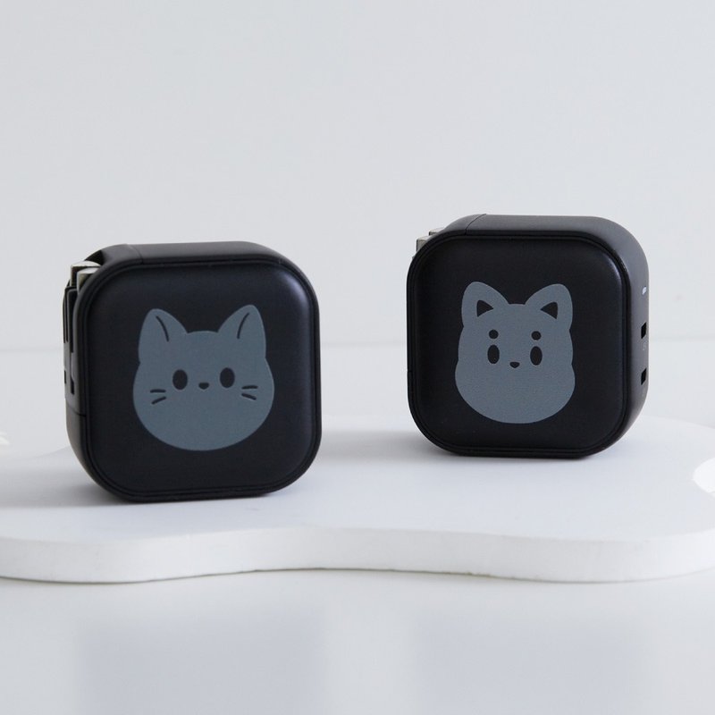 doudle studio豆豆新黑潮GaN 45W Type-C雙孔充電頭 - 科技小物 - 塑膠 多色