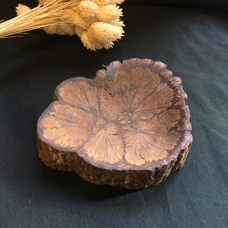 Plate-Chrysanthemum Wood C - Small Plates & Saucers - Wood 