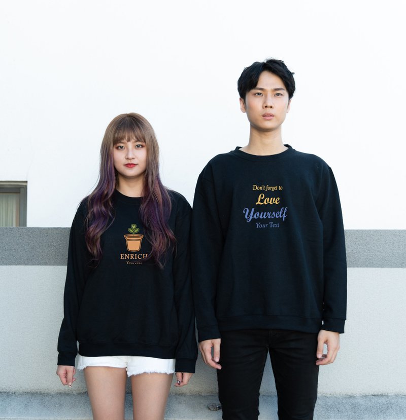 [Customized Gifts] [Inspirational Confession Series] Texture Skin-Friendly Love Brush University T - Unisex Hoodies & T-Shirts - Cotton & Hemp 