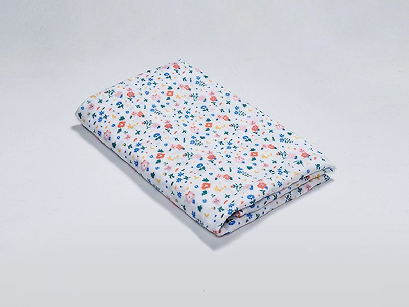 Organic B 有機比比 彌月禮嬰兒有機棉紗包巾-繽紛花漫漫 - 嬰兒床墊/睡袋/枕頭 - 棉．麻 