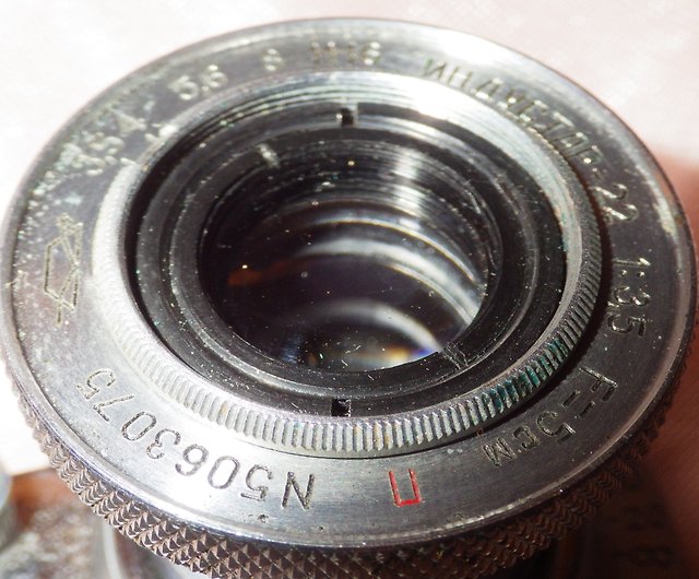 INDUSTAR-22 50mm f3.5 3.5/50mm RED P lens M39 LTM Leica Zorki