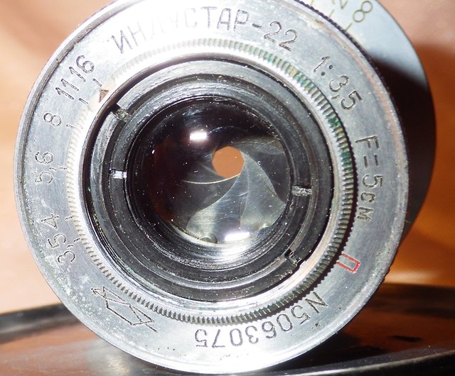INDUSTAR-22 50mm f3.5 3.5/50mm RED P lens M39 LTM Leica Zorki