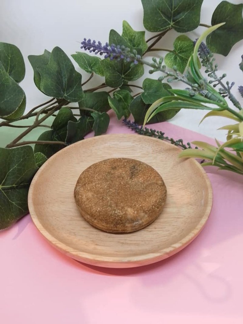 植物性泡泡洗髮餅(旱蓮草)尤加利精油 70g - 肥皂/手工皂 - 其他材質 綠色
