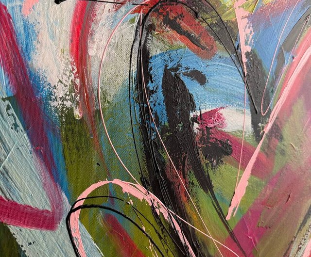 ポップアート、ピンクアート、ハート、絵画、原画、インテリア、現代アート ポップアート、ピンクアート、ハート、絵画、原画、インテリア