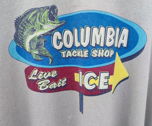 Vintage Columbia Blue Tackle Shop Live Bait Fish T-Shirt - Shop  goodviewvintageshop Men's T-Shirts & Tops - Pinkoi