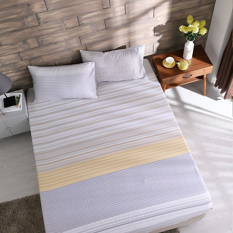 Sensuality and rationality - two-piece tense bed pillowcase three-piece set [40 100% lyocell] 5*6.2 feet - เครื่องนอน - ผ้าไหม สีเขียว