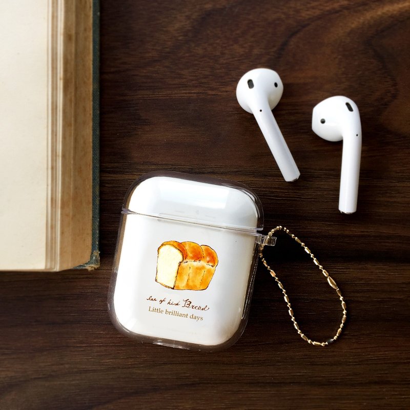 AirPods and AirPods Proケース　パン - AirPods/耳機保護套 - 塑膠 咖啡色