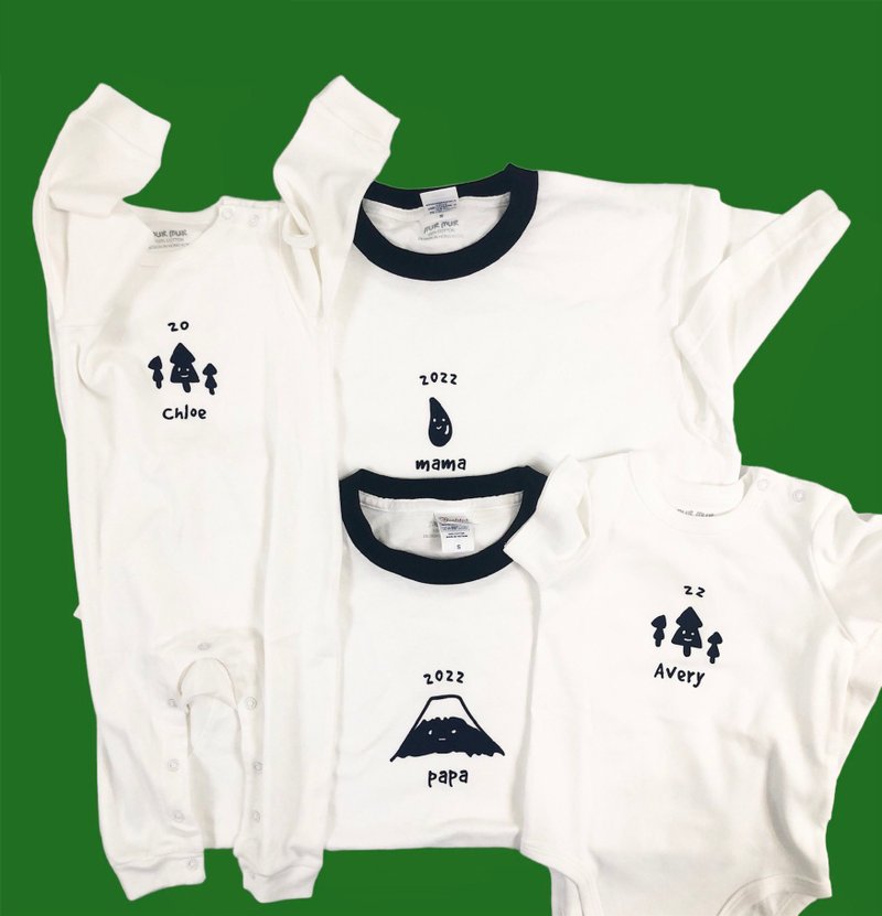 3 pieces of free shipping Love Like Landscape Couple Outfits Valentine’s Day Parent-child Outfits - ชุดครอบครัว - ผ้าฝ้าย/ผ้าลินิน หลากหลายสี