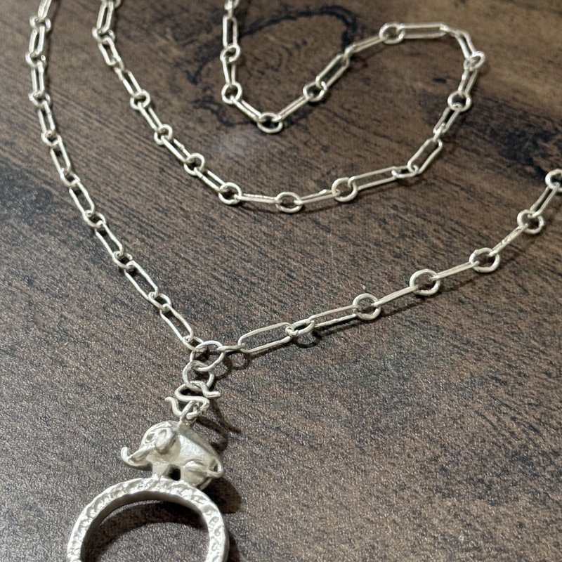 925銀大象項鍊 眼鏡掛圈 Elephant - 項鍊 - 純銀 