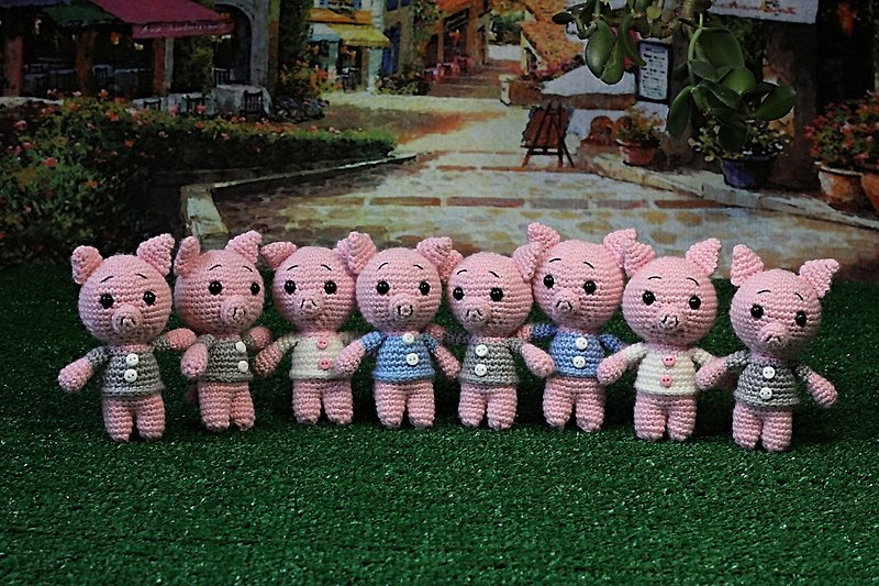 Crochet pig, Crochet pig, Stuffed toy, pigy toy, knitted pig, Cute plush pig - Kids' Toys - Wool 