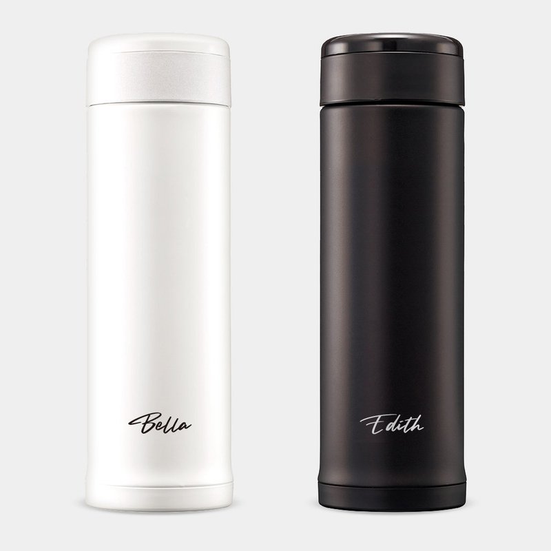 【客製化禮物】 客製化英文名 象印 不鏽鋼 保溫瓶 PU019 - 保溫瓶/保溫杯 - 不鏽鋼 白色