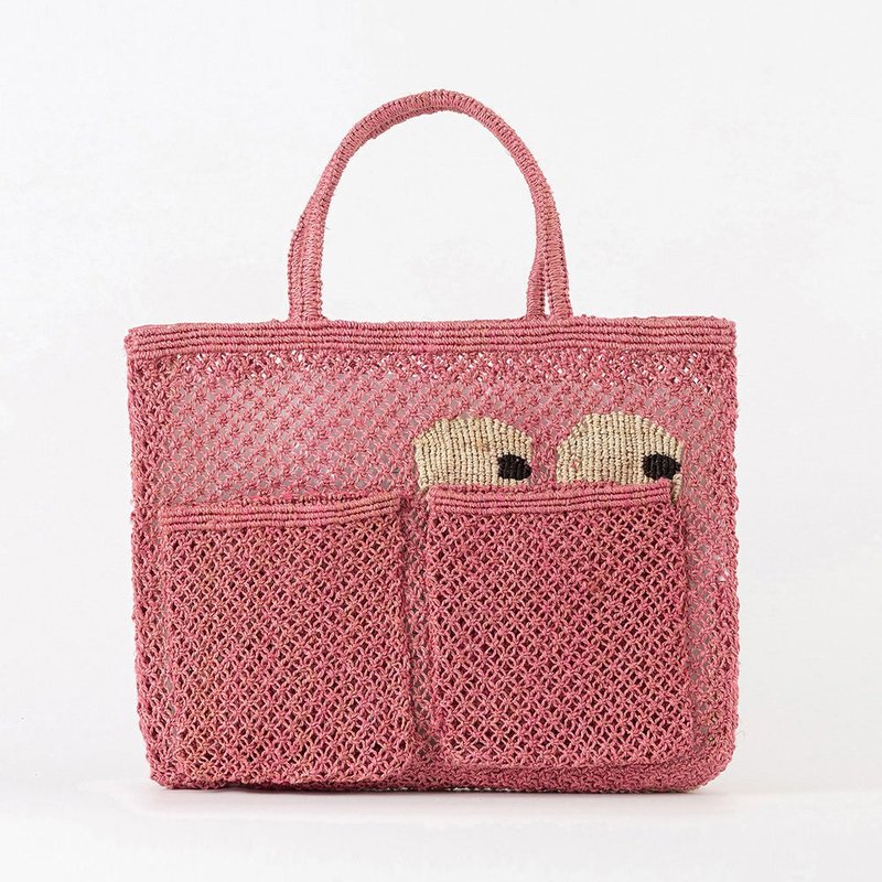 The Jacksons-Hi! -Harvey-Berry / S - Handbags & Totes - Cotton & Hemp Pink