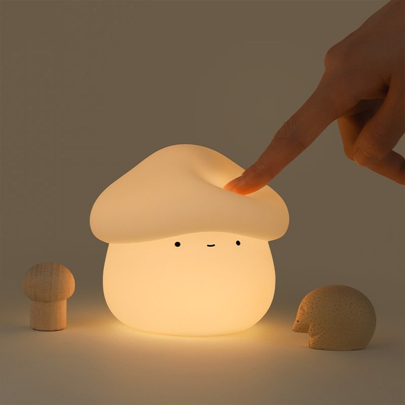 MUSHROOM NIGHT LAMP - โคมไฟ - ซิลิคอน ขาว