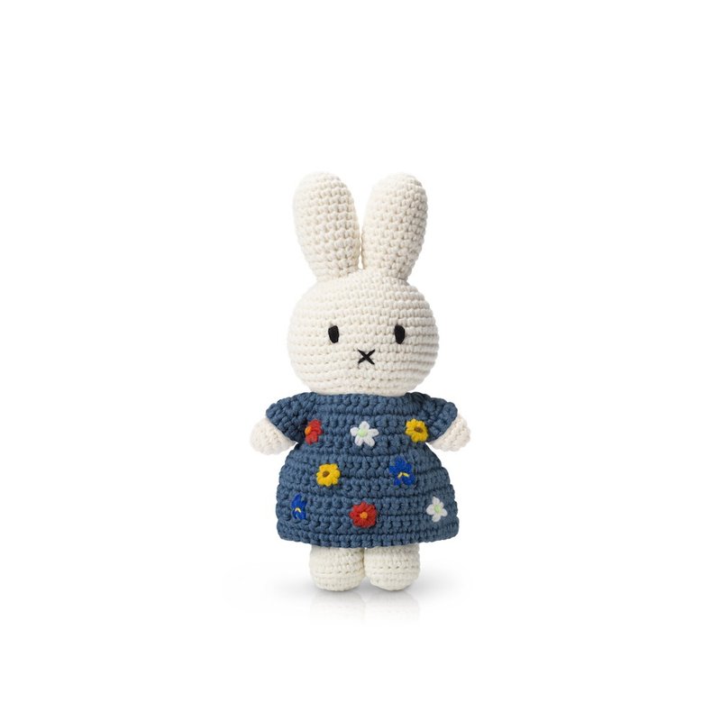 miffy handmade and her van gogh 50 year dress - Stuffed Dolls & Figurines - Cotton & Hemp 