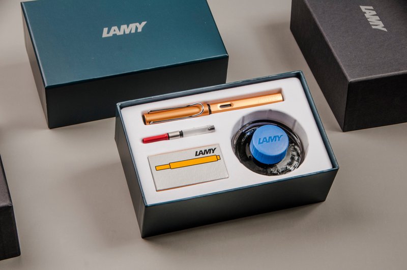 [Free laser engraving] LAMY pen and ink gift box/AL star series-colorful - Fountain Pens - Aluminum Alloy Multicolor