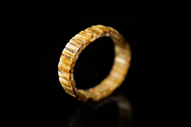 滿版淨體鈦晶手排-A - 手鍊/手環 - 水晶 金色