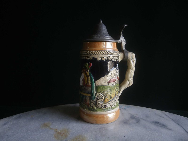【老時光 OLD-TIME】早期德國海德堡陶瓷啤酒杯 - 擺飾/家飾品 - 其他材質 