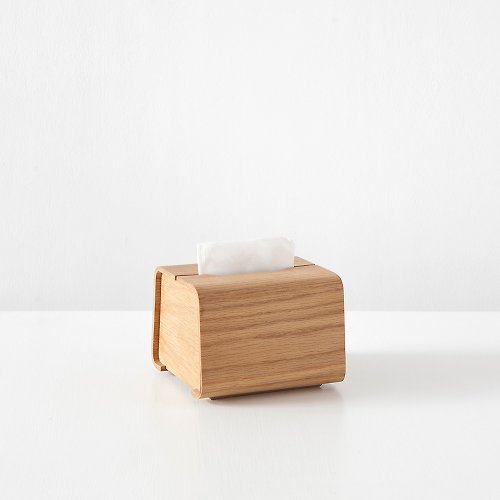 META Design Tetrad 手工木製面紙盒 S | 白橡木
