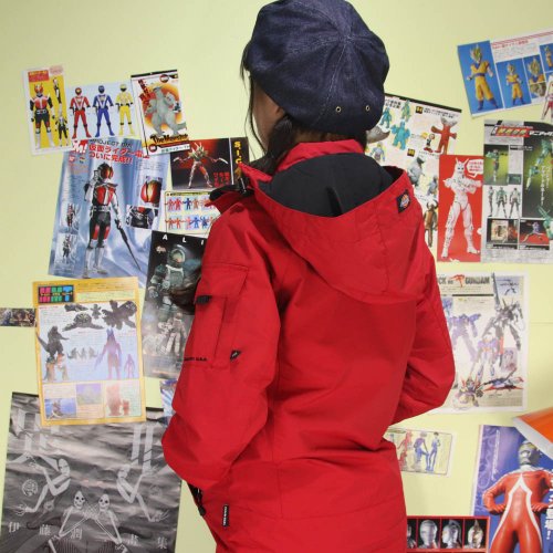 Dickies sports jacket C13 red hood windproof and lightweight Tsubasa.Y Vintage House Shop tsubasay Women s Casual Functional Jackets Pinkoi