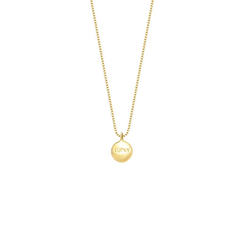 Treasure box gold ornaments 9999 gold pure gold lucky lucky pendant/necklace/clavicle chain - สร้อยคอ - ทอง 24 เค สีทอง