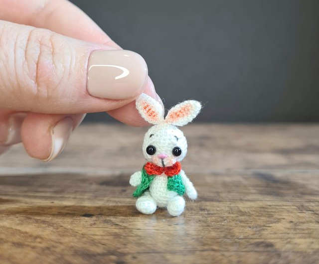 tiny stuffed bunny