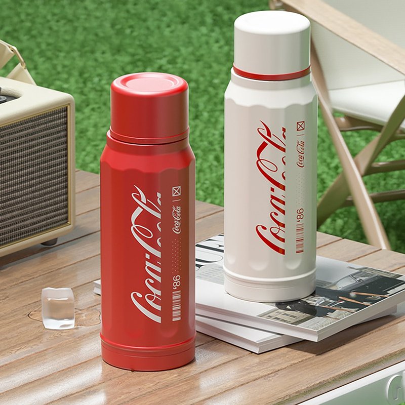 [Free Shipping] GERM Coca-Cola Thermos Cup Girls 316 Stainless Steel Portable Coffee Cup - กระบอกน้ำร้อน - วัสดุอื่นๆ 