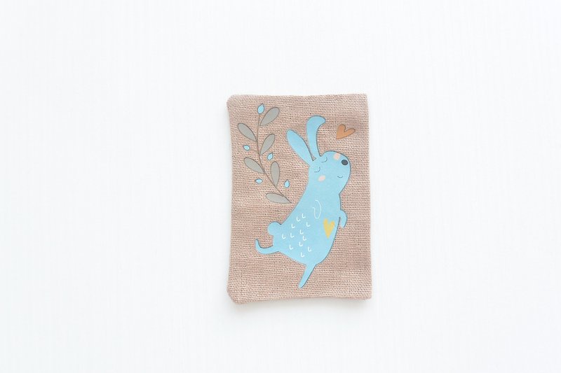 Pure feel, rabbit bookmark - ที่คั่นหนังสือ - ผ้าฝ้าย/ผ้าลินิน สีนำ้ตาล