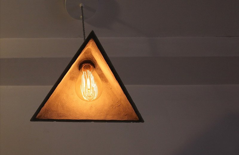 Triangle conic cement chandelier - Items for Display - Cement 