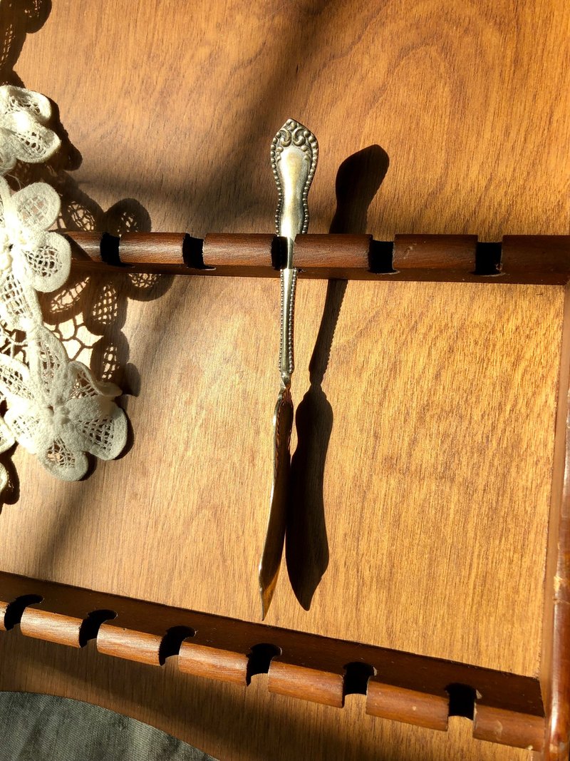 百年古董 1898美國製鍍銀奶油刀 - 刀叉/湯匙/餐具組 - 銀 
