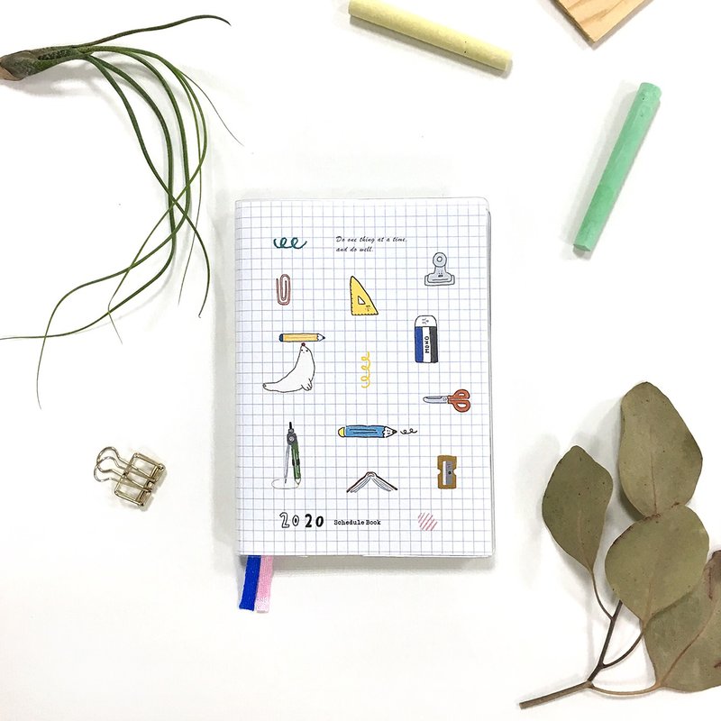 Berger stationery xZAKKA 2020 / 32K rubber cross-year manual [limited sales] - สมุดบันทึก/สมุดปฏิทิน - กระดาษ 