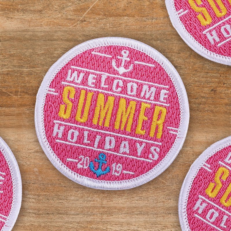 【去走走刺繡布貼】Summer Holiday - 編織/刺繡/羊毛氈/縫紉 - 繡線 