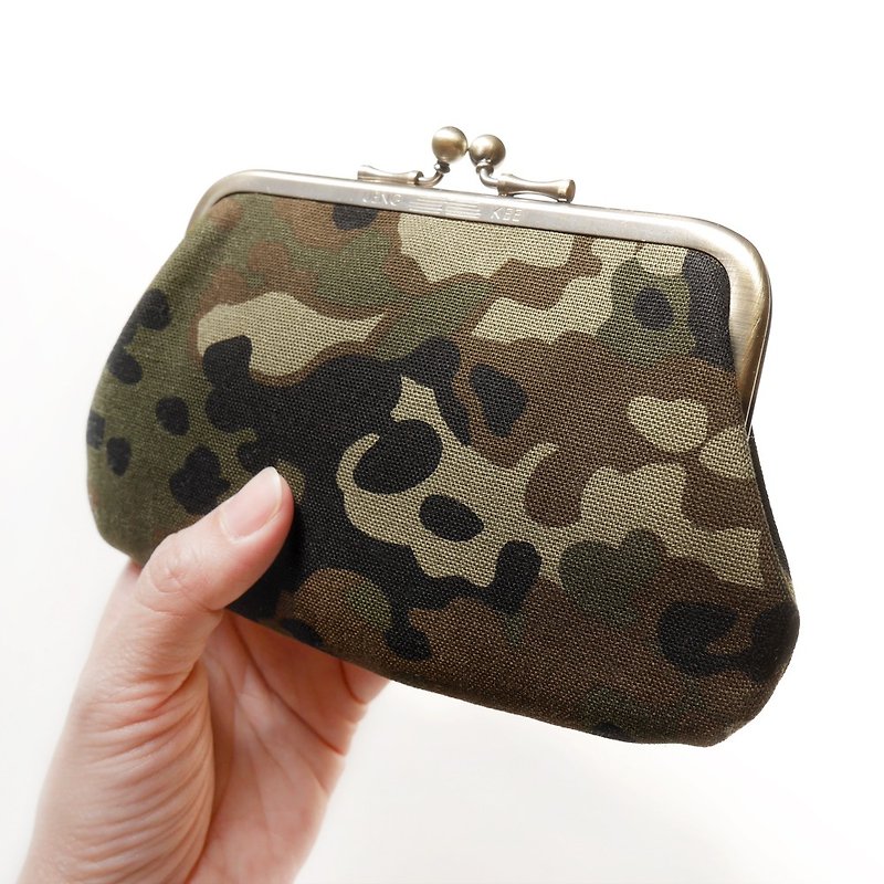 Chaocaikou Gold Baozi Mother Bag / Coin Purse [Made in Taiwan] - Clutch Bags - Other Metals Green
