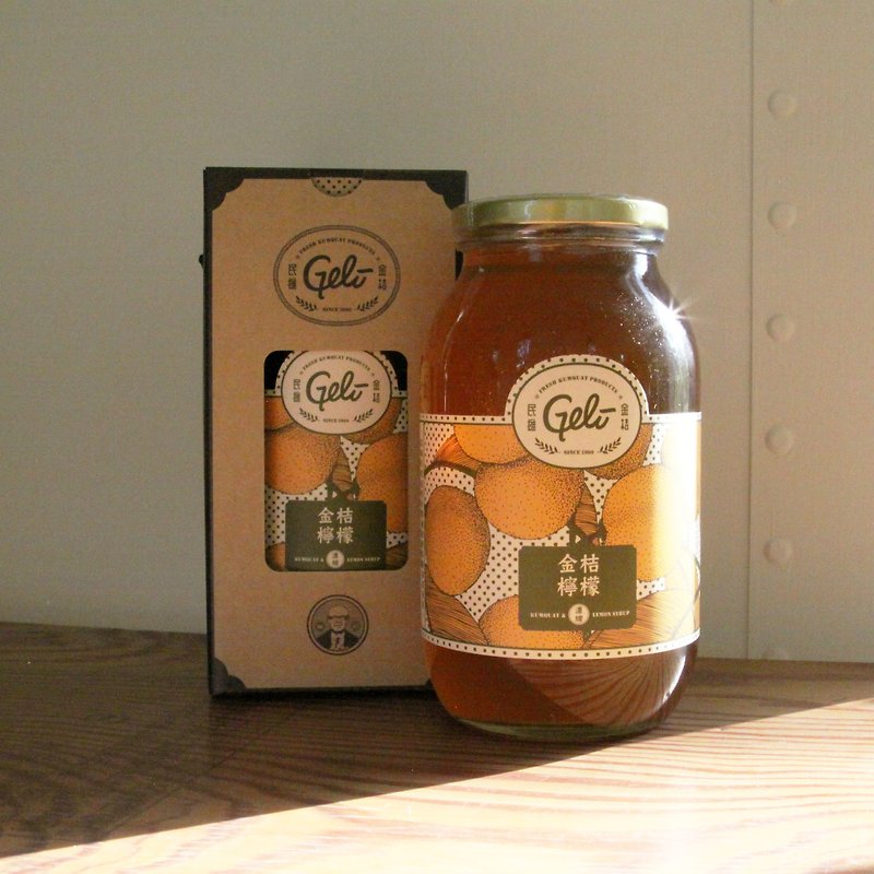Geli Kumquat Lemon Syrup 1150g - น้ำผักผลไม้ - สารสกัดไม้ก๊อก 