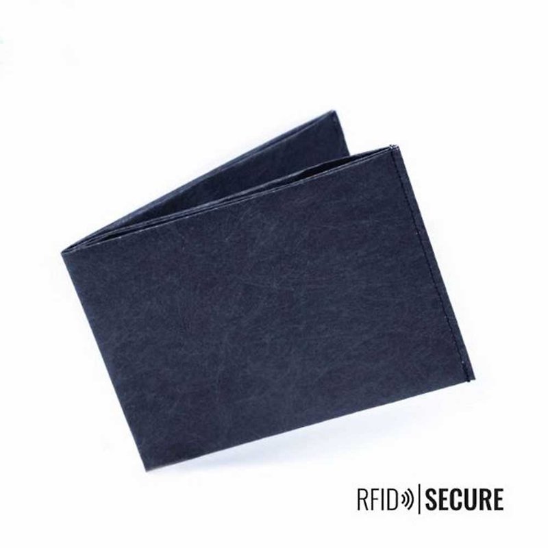 德國 Paprcuts.de RFID防盜零錢短夾(深海藍) - 長短皮夾/錢包 - 紙 藍色