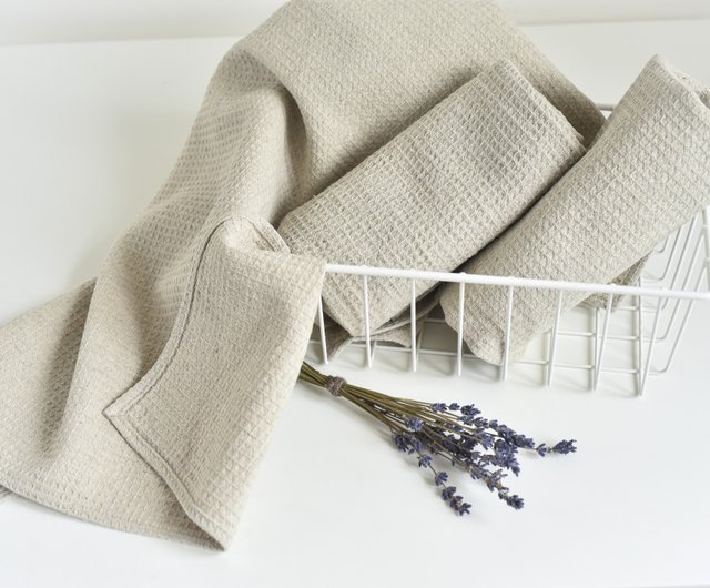 Linen Dish Towels, Kitchen Towel, Natural Linen Hand Towels