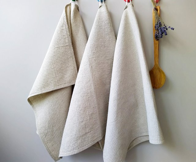 Organic dish towels, Kitchen towels cotton, Linen waffle towel, Blush hand  towel - Shop Daloni Towels - Pinkoi