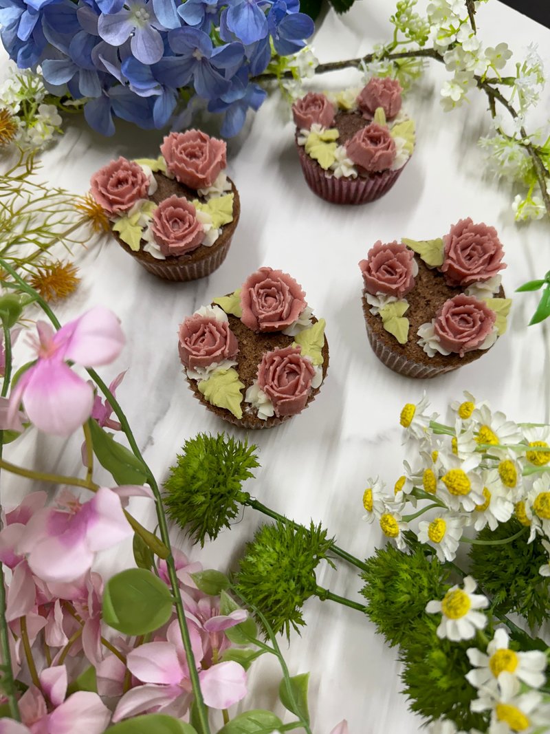 AY baker 花圈系列 韓式裱花杯子蛋糕 cupcake - 蛋糕/甜點 - 新鮮食材 綠色